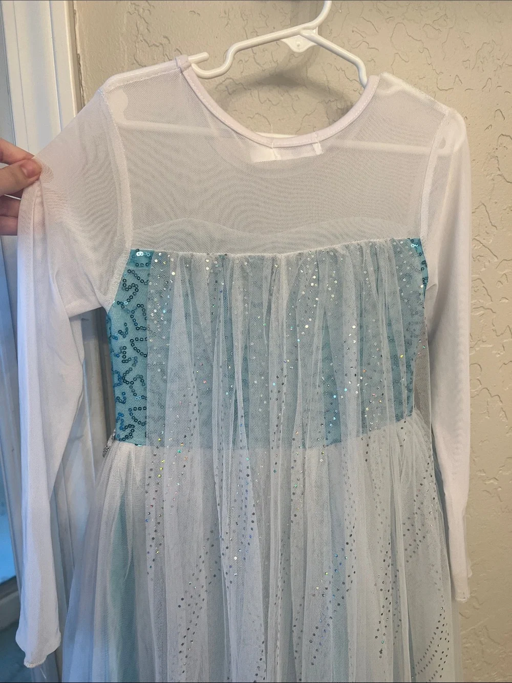 Sparkling Light Blue Princess Costume Dress - Frozen Style